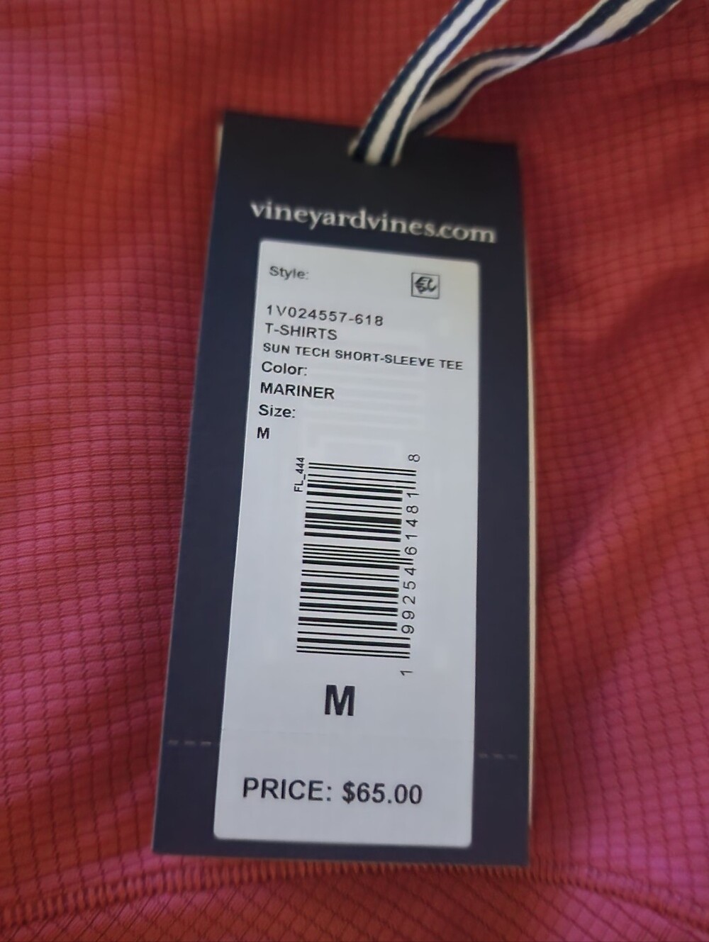NWT Vineyard Vines Sun Tech Short-Sleeve Tee, Mens Medium - Picture 4 of 4